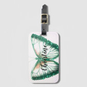 Personalisierter Name Schöner Schmetterling Gepäckanhänger (Vorderseite Vertikal)