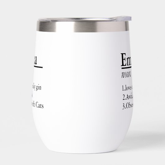 Personalisierter Name - Schwarz (Links)