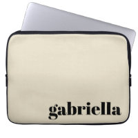 Personalisierter Name Schwarz/Beige: Bold Typograf
