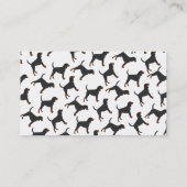 Personalisierter Name Schwarz-Bräune Visitenkarte (Rückseite)