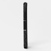 Personalisierter Name schwarz geometrisches Diaman Case-Mate iPhone Hülle (Hinten/Links)