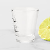 Personalisierter Name - Schwarz Schnapsglas (Rechts)