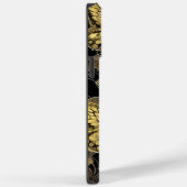 Personalisierter Name Schwarz und Goldbarren Case-Mate iPhone Hülle (Rückseite / Rechts)