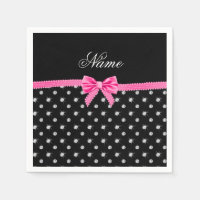 Personalisierter Name schwarze Diamanten rosa Bug