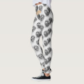 Personalisierter Name Schwarze Leggings (Links)