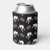 Personalisierter Name Schwarzer Bowling Dosenkühler (Kanne Rückseite)