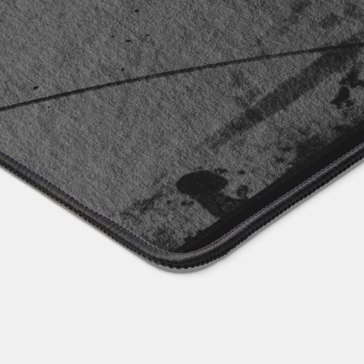 Personalisierter Name Schwarzer Grau Maskuline Abs Schreibtischunterlage (Ecke)