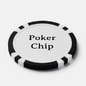 Personalisierter Name schwarzer Pokerchip Pokerchips (Einzeln)