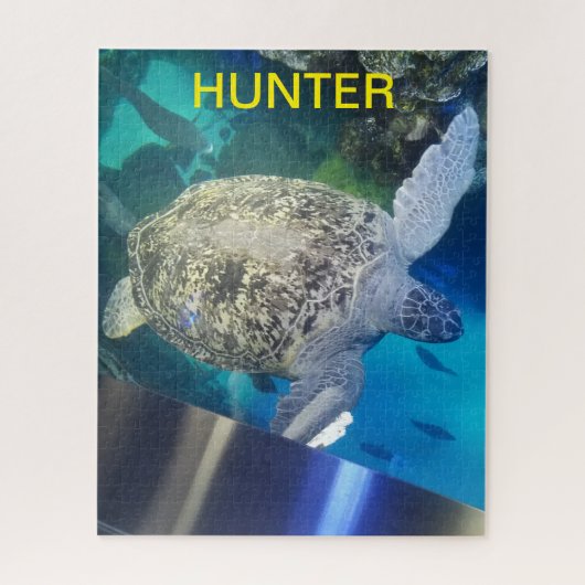 Personalisierter Name Sea Turtle Puzzle (Vertikal)