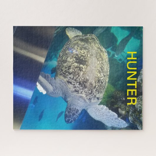 Personalisierter Name Sea Turtle Puzzle (Horizontal)