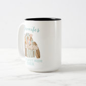 Personalisierter Name Seamstress Nähen Addict Mama Zweifarbige Tasse (Vorderseite Links)