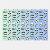 Personalisierter Name Sentiment Sport Fußball Gebu Geschenkpapier Set (Vorderseite 2)
