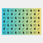 Personalisierter Name Sentiment Sport Skateboardin Geschenkpapier Set (Vorderseite 3)
