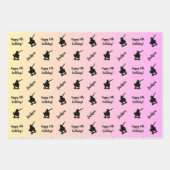 Personalisierter Name Sentiment Sport Skateboardin Geschenkpapier Set (Vorderseite)