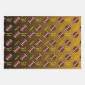 Personalisierter Name Sentiment Sport Thema Fußbal Geschenkpapier Set (Vorderseite)