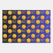 Personalisierter Name Sentiment Sport Thema Golf Geschenkpapier Set (Vorderseite 2)