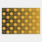 Personalisierter Name Sentiment Sport Thema Golf Geschenkpapier Set (Vorderseite)