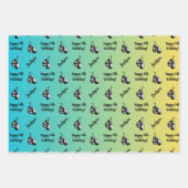 Personalisierter Name Sentiment Sport Theme Boxing Geschenkpapier Set (Vorderseite 3)