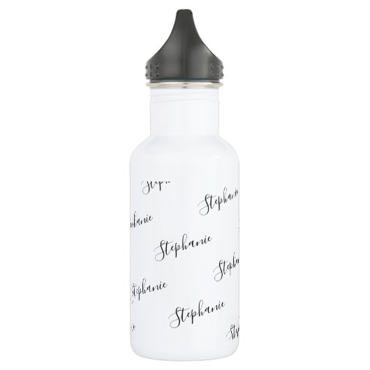 Personalisierter Name Skript Graffiti Water Edelstahlflasche (Links)