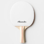 Personalisierter Name Skript vollständig bearbeitb Tischtennis Schläger (Vorderseite)