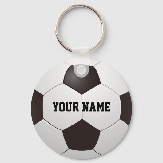 Personalisierter Name Soccer Ball Geschenk Schlüss Schlüsselanhänger (Vorderseite)
