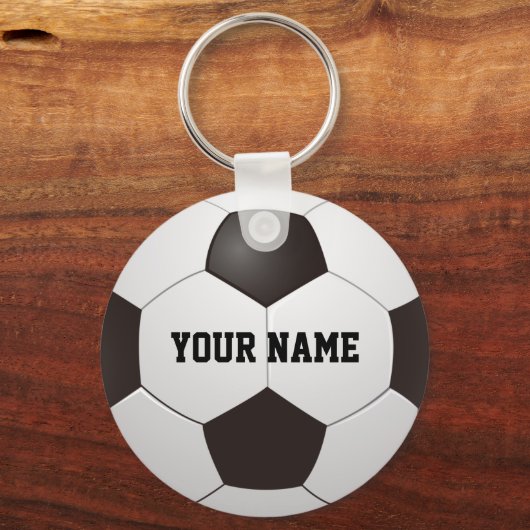Personalisierter Name Soccer Ball Geschenk Schlüss Schlüsselanhänger (Vorderseite)