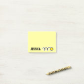 Personalisierter Name Softball Post-it®-Noten Post-it Klebezettel (Auf Schreibtisch)