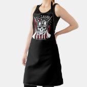 Personalisierter NAME Soldier Skull Duale Guns USA Schürze (InSitu)