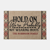 Personalisierter NAME sollte nicht getragen werden Fußmatte (Vorderseite)