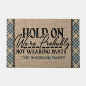 Personalisierter NAME sollte nicht getragen werden Fußmatte (Vorderseite)