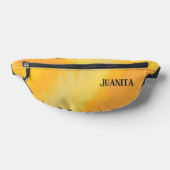 Personalisierter Name Sonniger Zitrusorange Bauchtasche (Ablage )