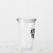 Personalisierter Name Sporttrainer Acryltrinkbecher (Rechts)