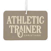 Personalisierter Name Sporttrainer Autolufterfrischer (Rückseite)