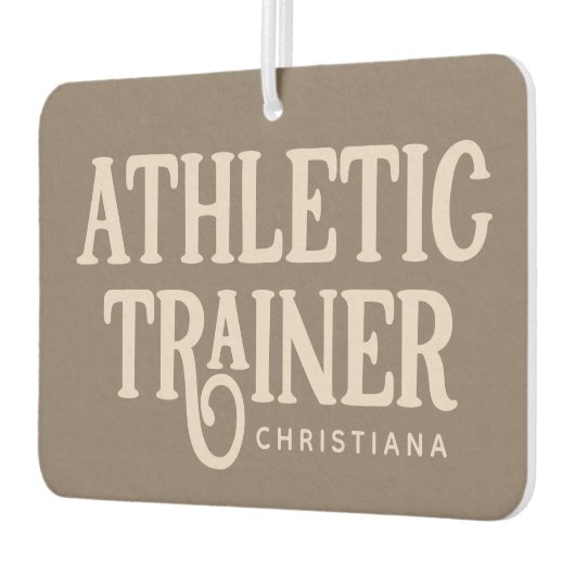 Personalisierter Name Sporttrainer Autolufterfrischer (Links)