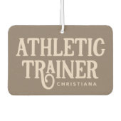 Personalisierter Name Sporttrainer Autolufterfrischer (Vorderseite)
