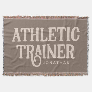 Personalisierter Name Sporttrainer Decke