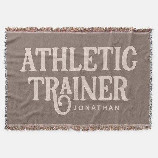 Personalisierter Name Sporttrainer Decke (Vorderseite)