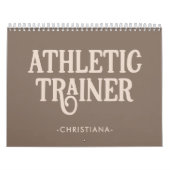 Personalisierter Name Sporttrainer Kalender (Titelbild)