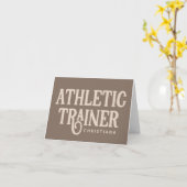 Personalisierter Name Sporttrainer Karte (Gelbe Blume)