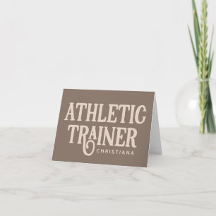 Personalisierter Name Sporttrainer Karte