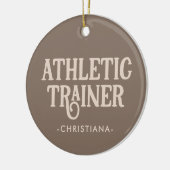 Personalisierter Name Sporttrainer Keramik Ornament (Links)