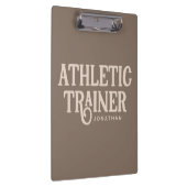 Personalisierter Name Sporttrainer Klemmbrett (Rechts)