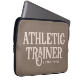 Personalisierter Name Sporttrainer Laptopschutzhülle (Vorne Rechts)