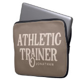 Personalisierter Name Sporttrainer Laptopschutzhülle (Vorderseite Links)