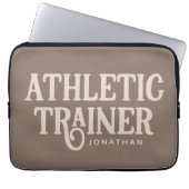 Personalisierter Name Sporttrainer Laptopschutzhülle (Vorderseite)