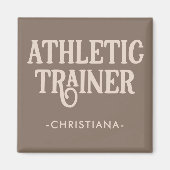 Personalisierter Name Sporttrainer Magnet (Vorne)