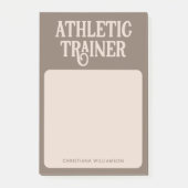 Personalisierter Name Sporttrainer Post-it Klebezettel (Vorderseite)