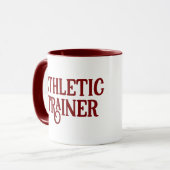 Personalisierter Name Sporttrainer Tasse (Vorderseite Links)
