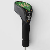 Personalisierter Name & Starfish Golfweg Golf Headcover (angewinkelt)
