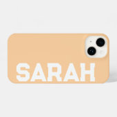 Personalisierter Name Stilvoll Moderner Minimaler iPhone Hülle (Rückseite (Horizontal))